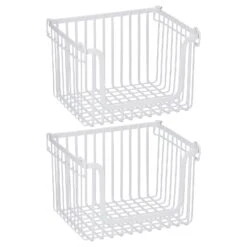 Stackable Wire Pantry Baskets 10 X 12 X 8 7 Stackable Wire Pantry Baskets 10 X 12 X 8 -mDesign 1600 Square JPG 18610MDK.MAIN 3