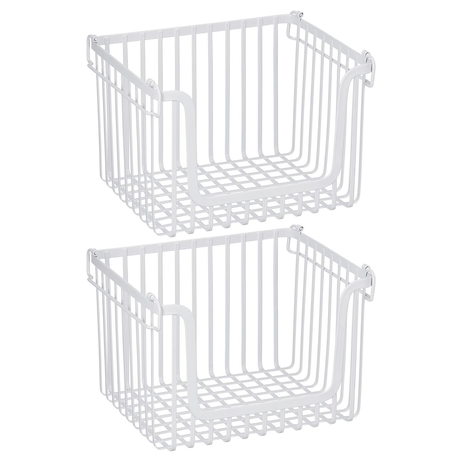 Stackable Wire Pantry Baskets 10 x 12 x 8 Stackable Wire Pantry Baskets 10 X 12 X 8 -mDesign 1600 Square JPG 18610MDK.MAIN 3