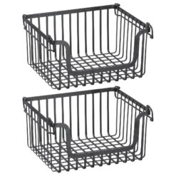 Stackable Wire Pantry Baskets 10 X 12 X 6