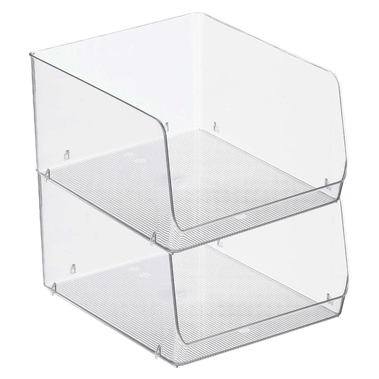 Stackable Open-Front Bin 12 x 10 x 6 Stackable Open-Front Bin 12 X 10 X 6 -mDesign 1600 Square JPG 18667MDK.MAIN 3