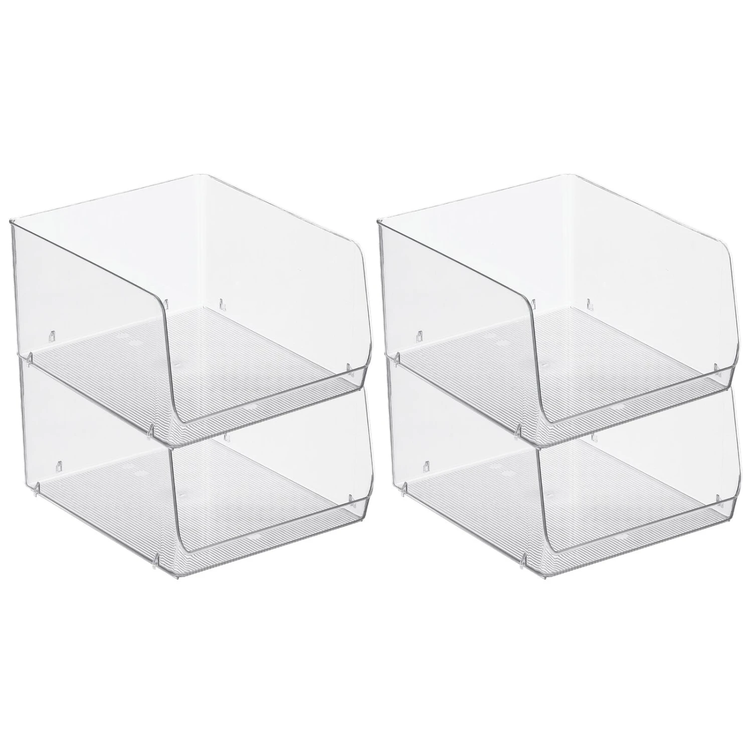 Stackable Open-Front Bin 12 x 10 x 6 Stackable Open-Front Bin 12 X 10 X 6 -mDesign 1600 Square JPG 18668MDK.MAIN 3