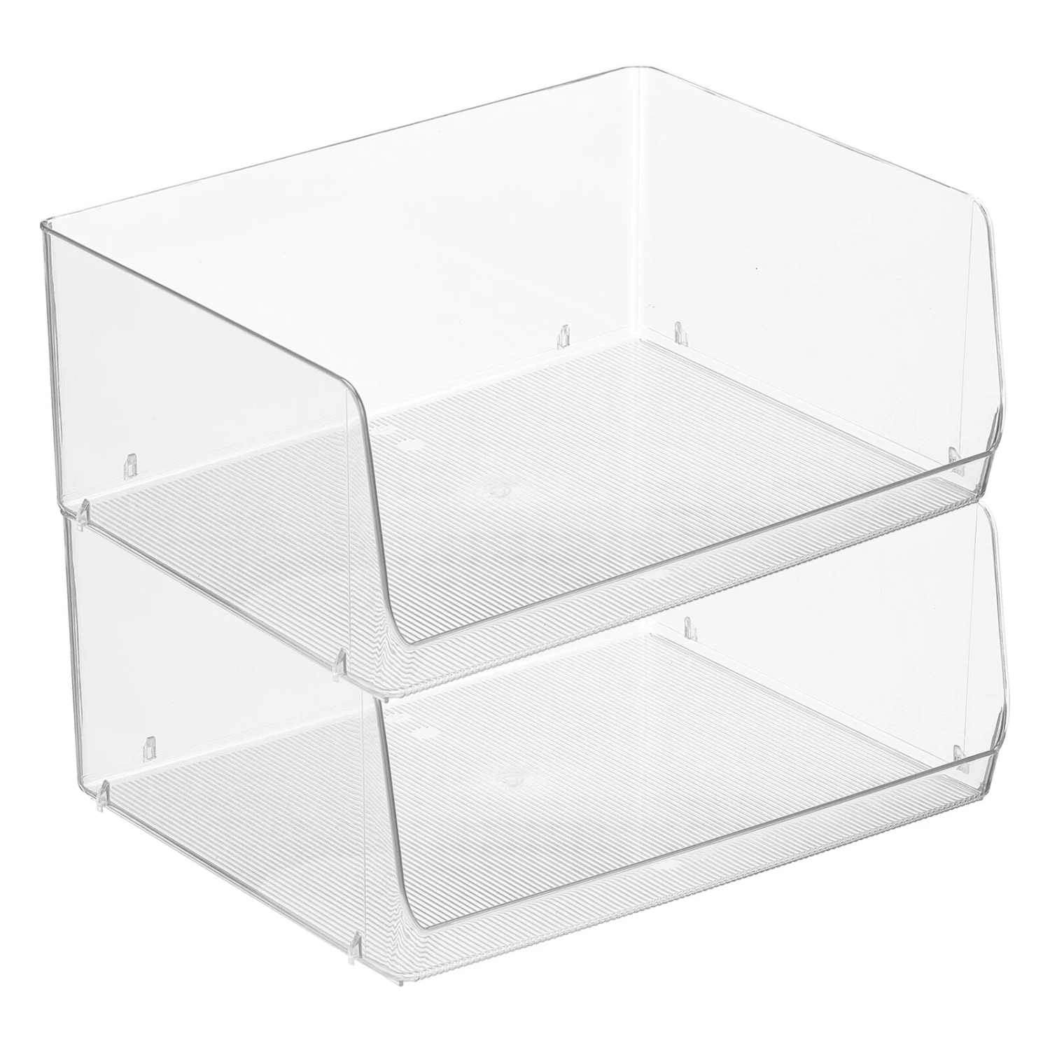 Stackable Open-Front Bin 12 x 15 x 6 Stackable Open-Front Bin 12 X 15 X 6 -mDesign 1600 Square JPG 18669MDK.MAIN 3