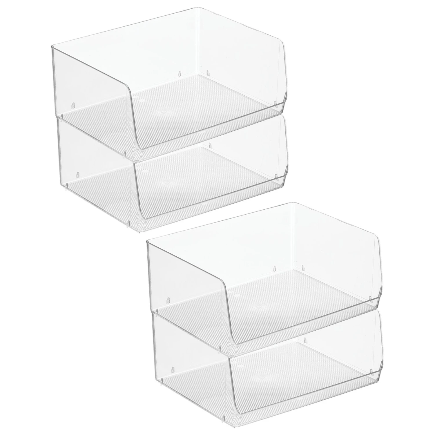 Stackable Open-Front Bin 12 x 15 x 6 Stackable Open-Front Bin 12 X 15 X 6 -mDesign 1600 Square JPG 18670MDK.MAIN 3