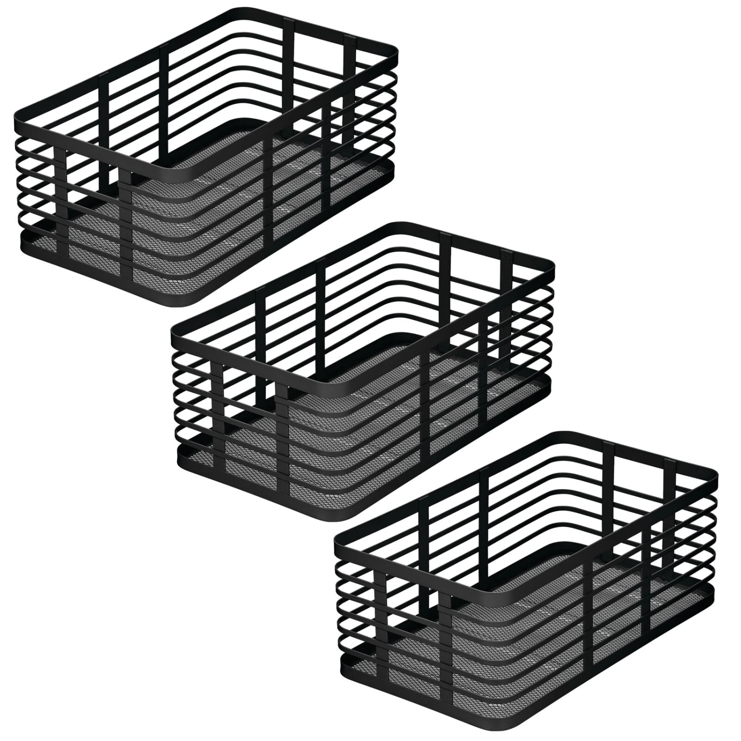 Wire Pantry Basket 16 x 9 x 6 Wire Pantry Basket 16 X 9 X 6 -mDesign 1600 Square JPG 18683MDK.MAIN 3