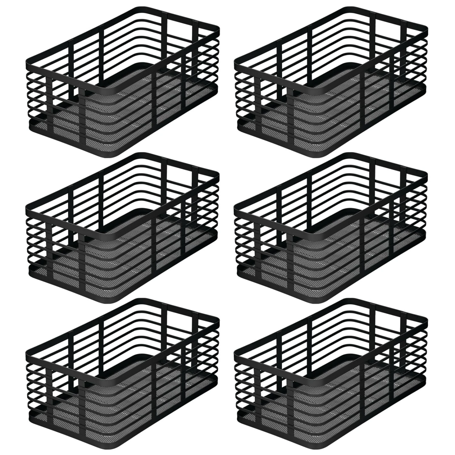 Wire Pantry Basket 16 x 9 x 6 Wire Pantry Basket 16 X 9 X 6 -mDesign 1600 Square JPG 18686MDK.MAIN 3