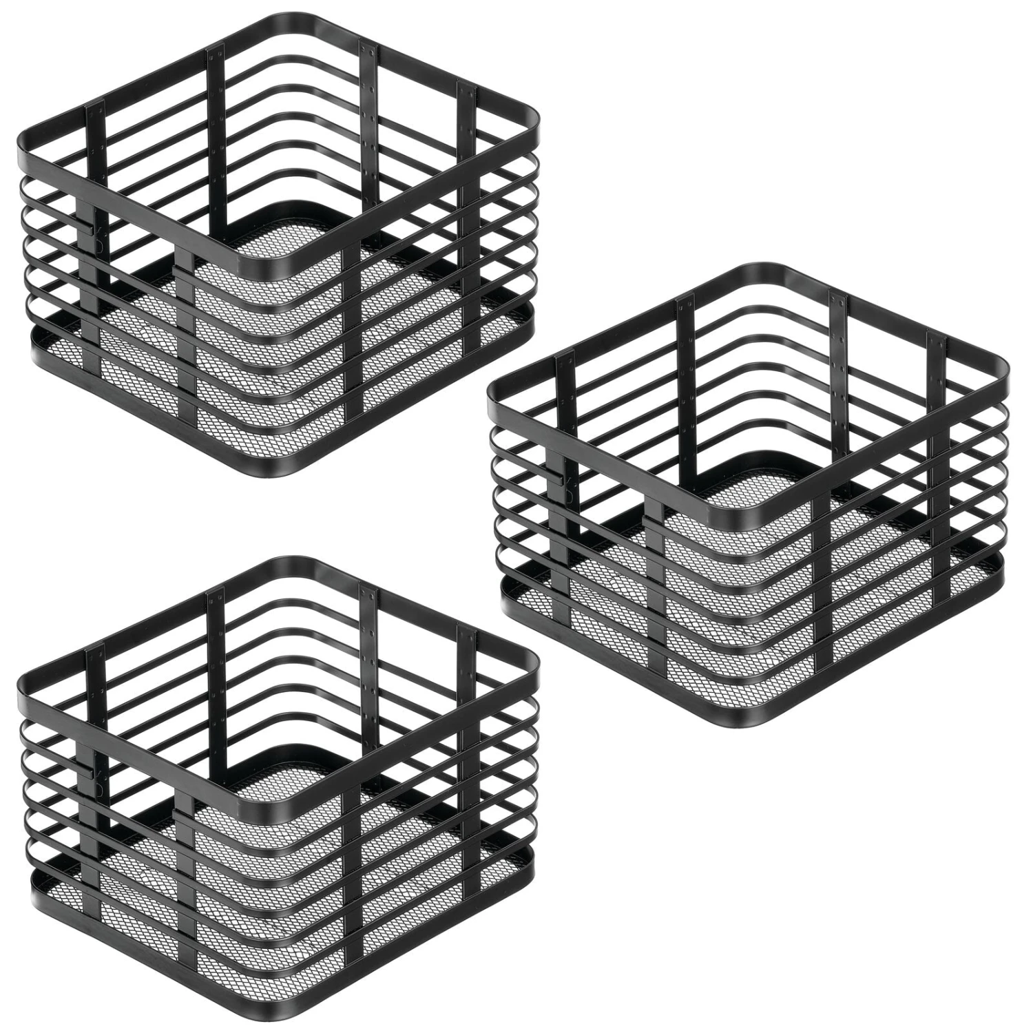 Wire Pantry Basket 10 x 9 x 6 Wire Pantry Basket 10 X 9 X 6 -mDesign 1600 Square JPG 18692MDK.MAIN 3