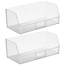 Open Front Bin With Label Holder 7.75 X 15 X 6 -mDesign 1600 Square JPG 18970MDK.MAIN 3