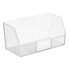 Open Front Bin With Label Holder 6.5 X 12.5 X 6 5 Open Front Bin With Label Holder 6.5 X 12.5 X 6 -mDesign 1600 Square JPG 18973MDK OLb