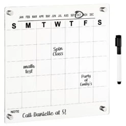 Wall Mount Monthly Calendar With Marker 6 Wall Mount Monthly Calendar With Marker -mDesign 1600 Square JPG 19218MDHS OLb