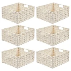 Woven Plastic Basket 13 X 12 X 6 16 Woven Plastic Basket 13 X 12 X 6 -mDesign 1600 Square JPG 19327MDK.MAIN 3