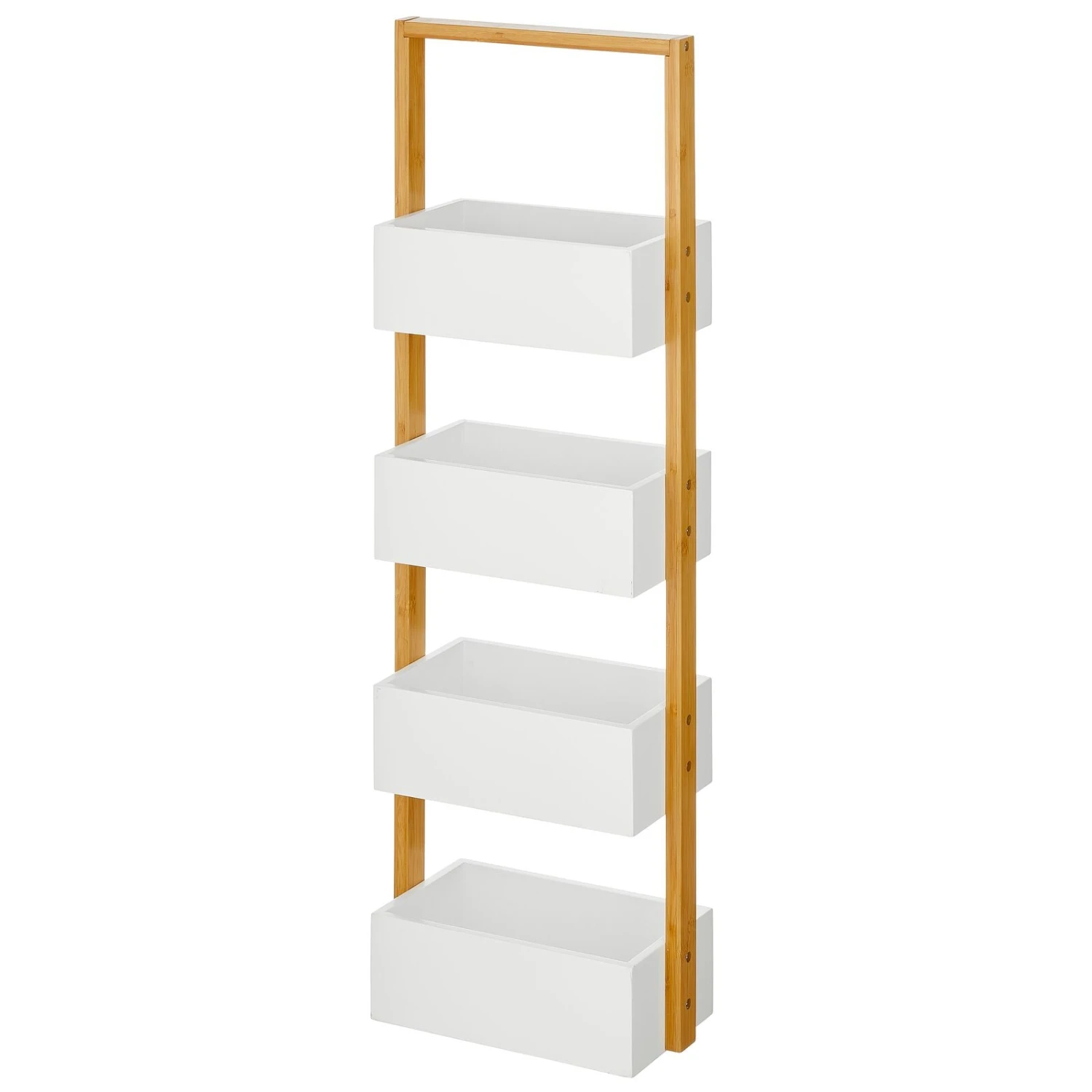 4-Tier Bamboo Storage Tower 4-Tier Bamboo Storage Tower -mDesign 1600 Square JPG 19566MDBST OLa