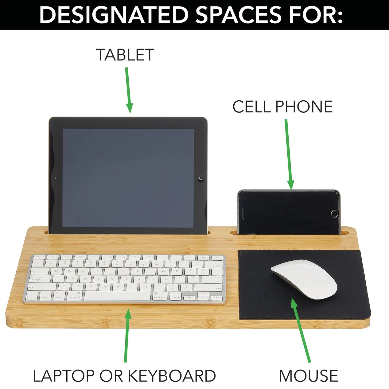 Bamboo Lap Desk with Mouse Pad Bamboo Lap Desk With Mouse Pad -mDesign 1600 Square JPG 19567MDHS detail5