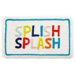 mDesign 49 Rainbow Splish Splash Bath Mat