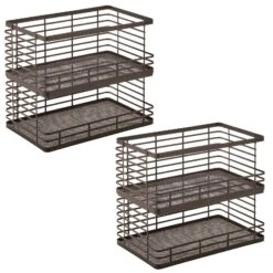 Stackable Wire Pantry Baskets 11 X 18 X 7.5 4 Stackable Wire Pantry Baskets 11 X 18 X 7.5 -mDesign 1600 Square JPG 19818MDK.MAIN 3
