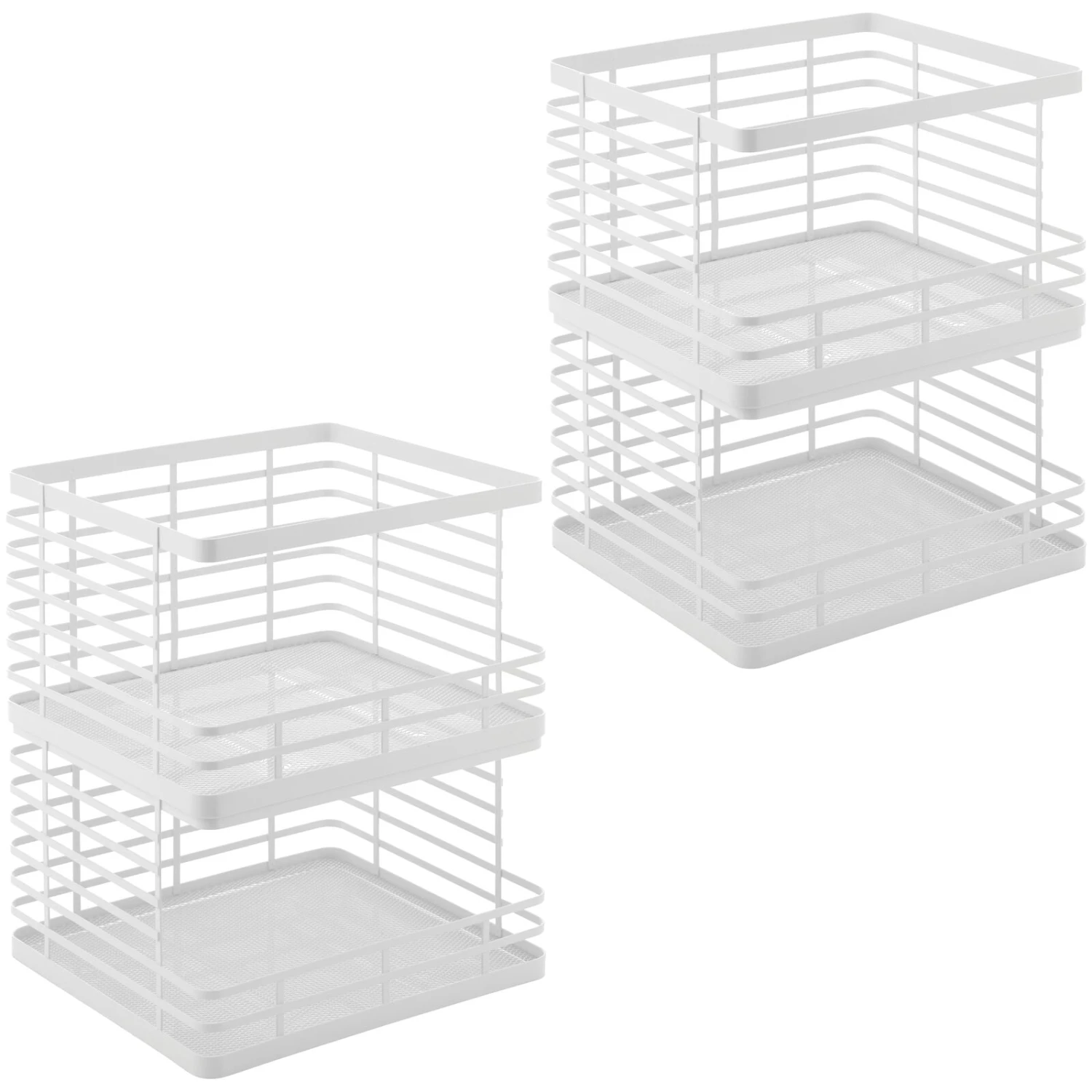 Stackable Wire Pantry Baskets 11 x 12 x 7.5 Stackable Wire Pantry Baskets 11 X 12 X 7.5 -mDesign 1600 Square JPG 19825MDK.MAIN 3