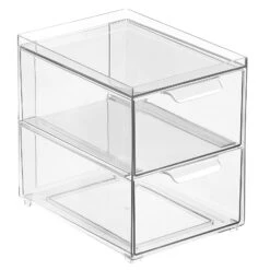 2-Drawer Stackable Kitchen Organizer 8.5 X 6 X 8 6 2-Drawer Stackable Kitchen Organizer 8.5 X 6 X 8 -mDesign 1600 Square JPG 20487MDK OLa