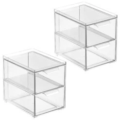 2-Drawer Stackable Kitchen Organizer 8.5 X 6 X 8 7 2-Drawer Stackable Kitchen Organizer 8.5 X 6 X 8 -mDesign 1600 Square JPG 20488MDK.MAIN 3