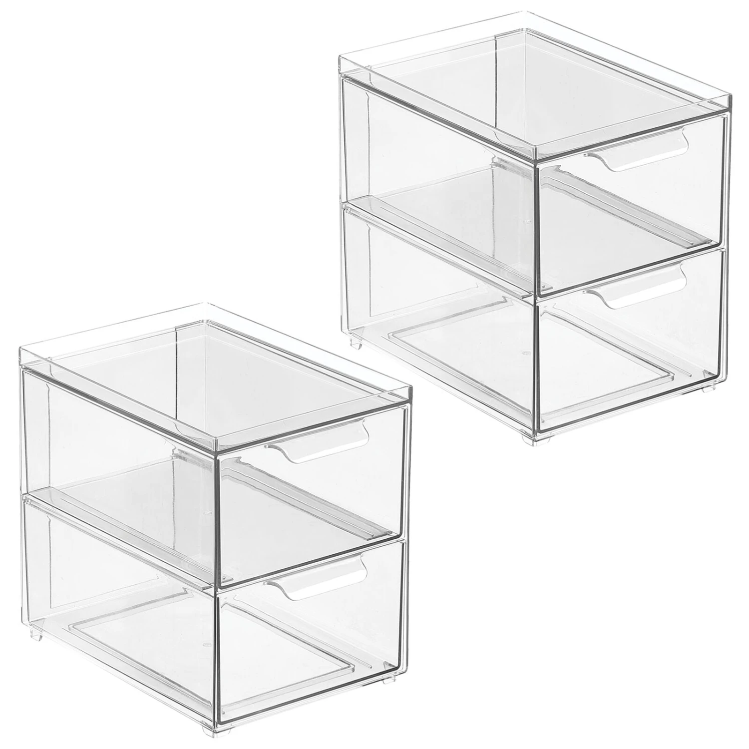2-Drawer Stackable Kitchen Organizer 8.5 x 6 x 8 2-Drawer Stackable Kitchen Organizer 8.5 X 6 X 8 -mDesign 1600 Square JPG 20488MDK.MAIN 3