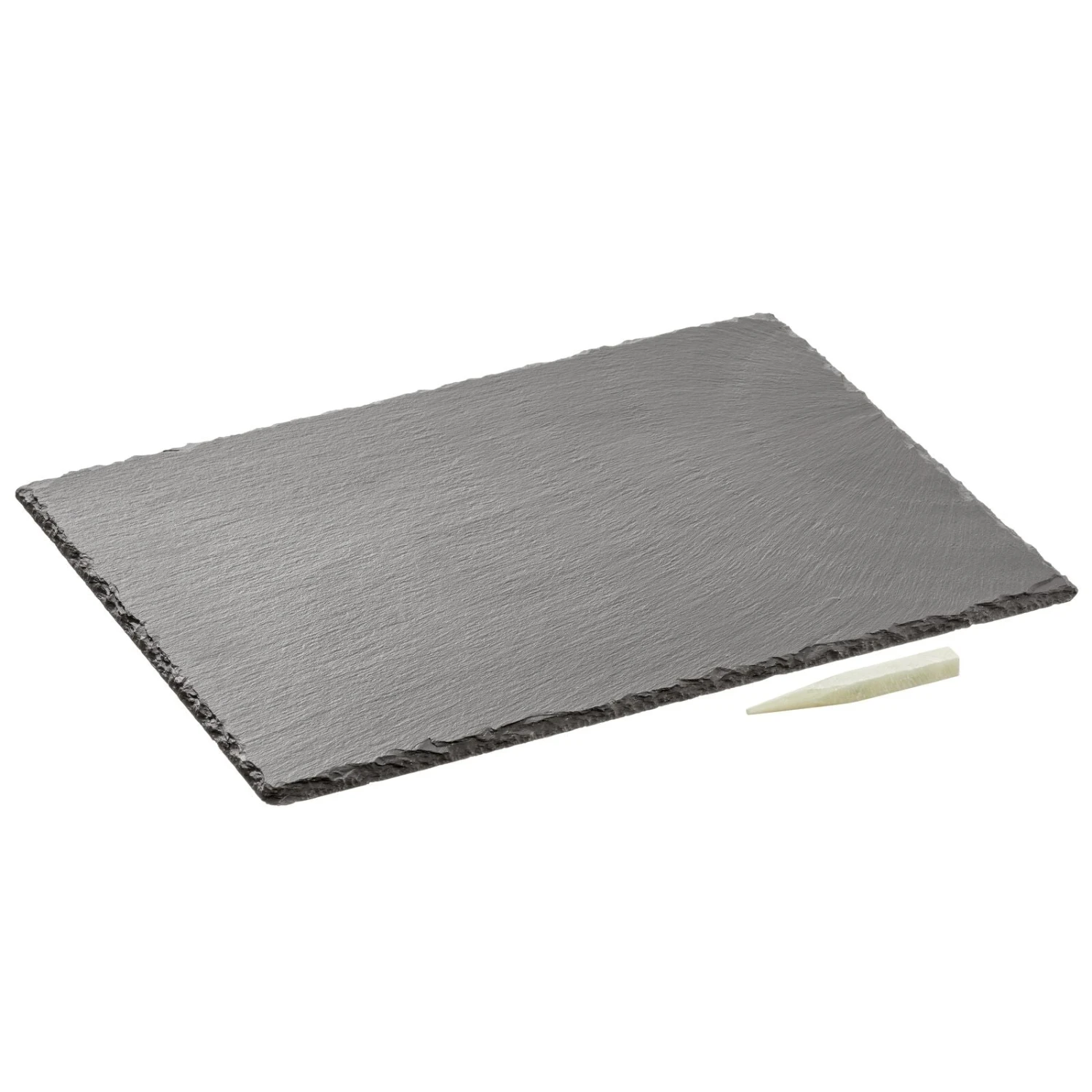 Natural Slate Serving Tray with Chalk Pencil Natural Slate Serving Tray With Chalk Pencil -mDesign 1600 Square JPG 20604MDK 1