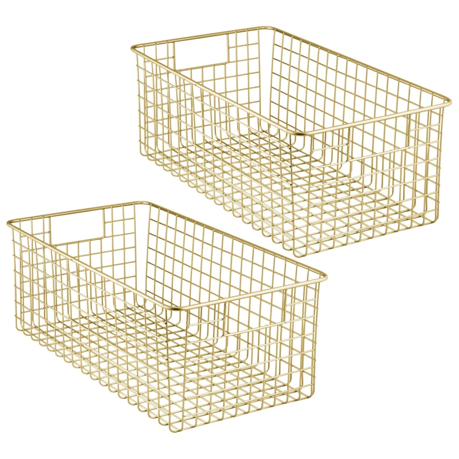 Wire Pantry Basket 16 x 9.25 x 6 Wire Pantry Basket 16 X 9.25 X 6 -mDesign 1600 Square JPG 20627MDK.MAIN 3