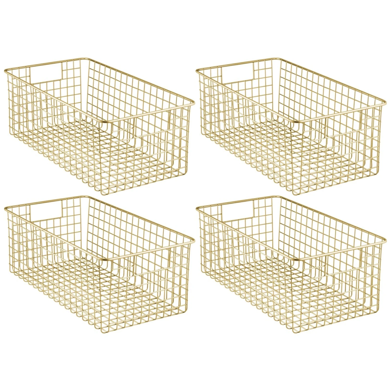 Wire Pantry Basket 16 x 9.25 x 6 Wire Pantry Basket 16 X 9.25 X 6 -mDesign 1600 Square JPG 20628MDK.MAIN 3