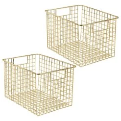 Wire Pantry Basket With Handles 12 X 9 X 8 18 Wire Pantry Basket With Handles 12 X 9 X 8 -mDesign 1600 Square JPG 20633MDK.MAIN 3