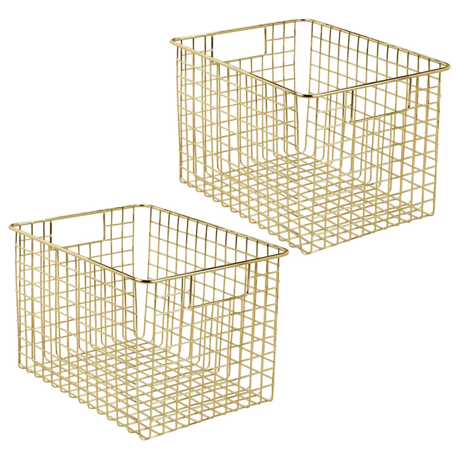 Wire Pantry Basket with Handles 12 x 9 x 8 Wire Pantry Basket With Handles 12 X 9 X 8 -mDesign 1600 Square JPG 20633MDK.MAIN 3