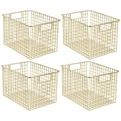 Wire Pantry Basket With Handles 12 X 9 X 8 19 Wire Pantry Basket With Handles 12 X 9 X 8 -mDesign 1600 Square JPG 20634MDK.MAIN 3