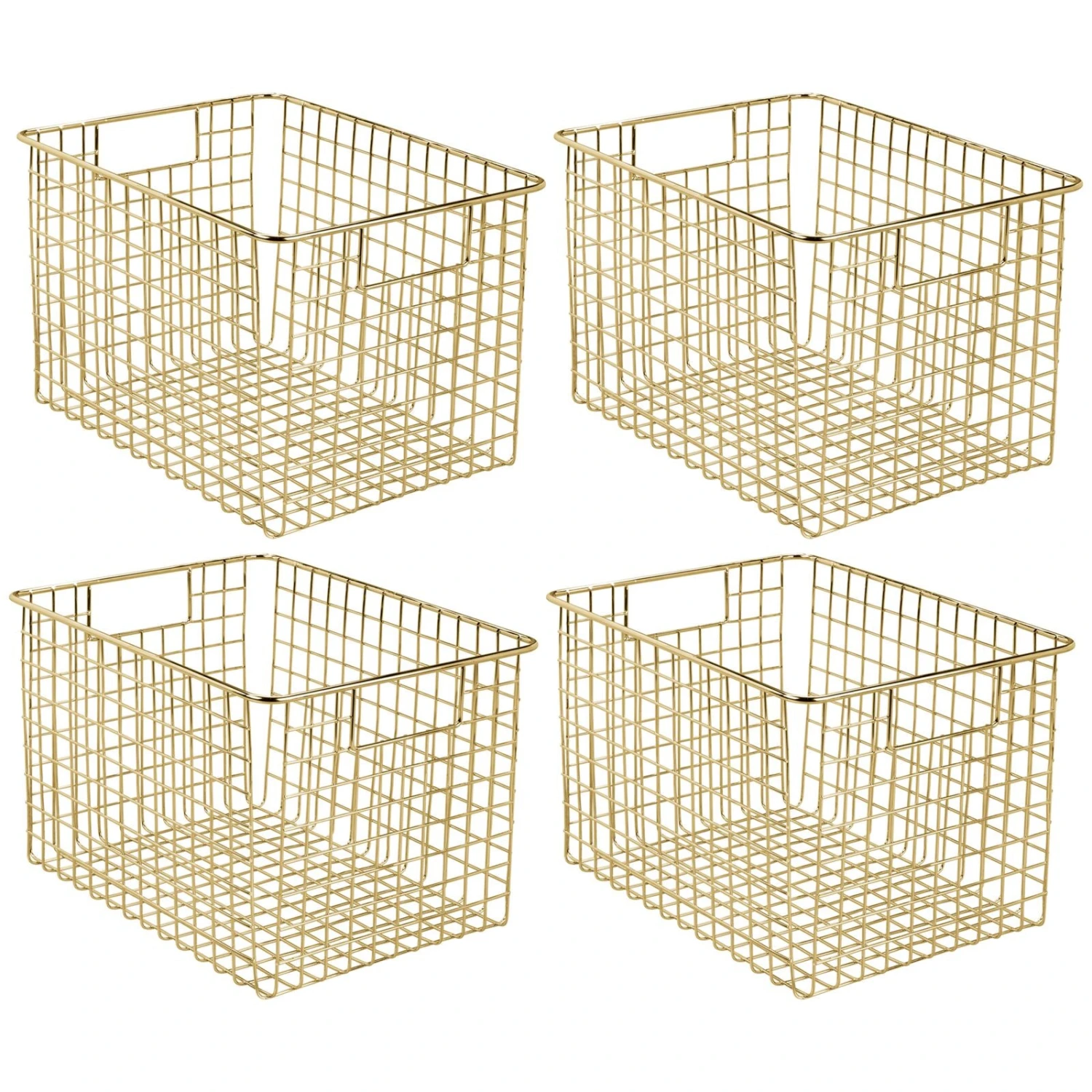 Wire Pantry Basket with Handles 12 x 9 x 8 Wire Pantry Basket With Handles 12 X 9 X 8 -mDesign 1600 Square JPG 20634MDK.MAIN 3