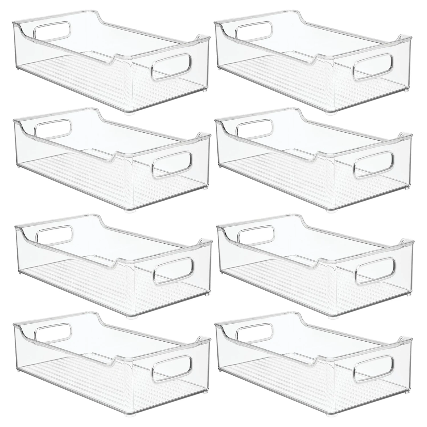 Stackable Kitchen Bin with Handles 14.5 x 8 x 4 Stackable Kitchen Bin With Handles 14.5 X 8 X 4 -mDesign 1600 Square JPG 20838MDK.MAIN 3