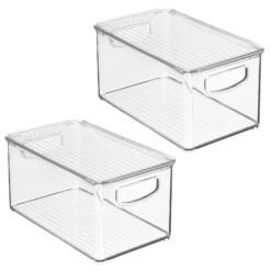 Stackable Bin With Lid11 X 6 X 5 8 Stackable Bin With Lid11 X 6 X 5 -mDesign 1600 Square JPG 20974MDK.MAIN 3