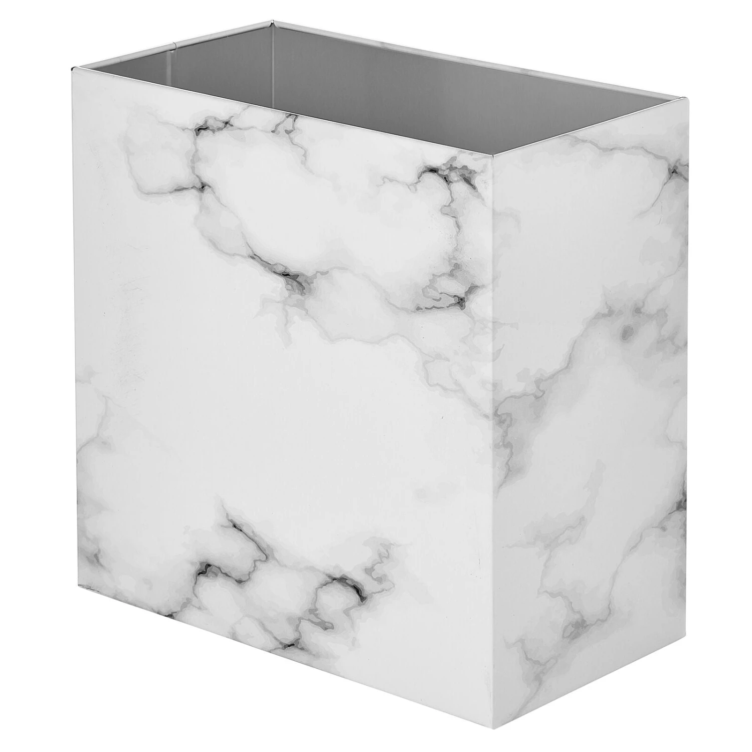 9-Liter Marble Bathroom Trash Can 9-Liter Marble Bathroom Trash Can -mDesign 1600 Square JPG 21013MDBST OL