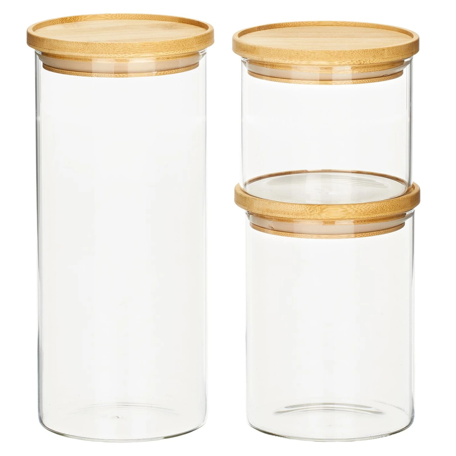 3-Piece Kitchen Canister Set 3-Piece Kitchen Canister Set -mDesign 1600 Square JPG 21034MDK.MAIN 3