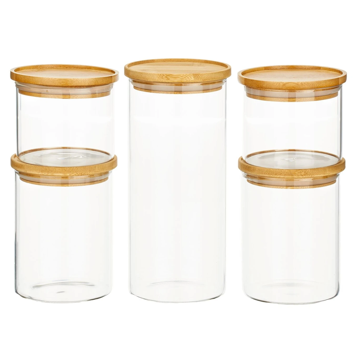 5-Piece Kitchen Canister Set 5-Piece Kitchen Canister Set -mDesign 1600 Square JPG 21037MDK.MAIN 3