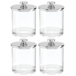 Acrylic Bathroom Canisters 2 Acrylic Bathroom Canisters -mDesign 1600 Square JPG 21501MDBA.MAIN 3