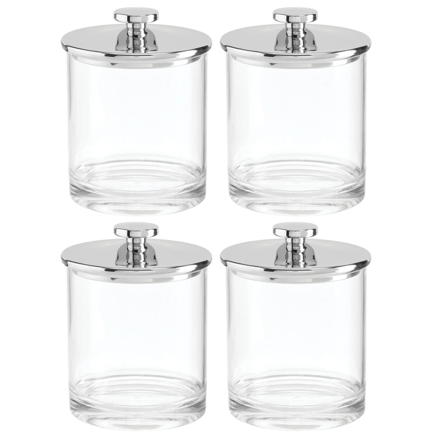 Acrylic Bathroom Canisters Acrylic Bathroom Canisters -mDesign 1600 Square JPG 21501MDBA.MAIN 3