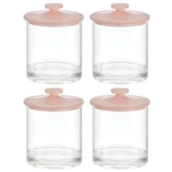 Acrylic Bathroom Canisters 8 Acrylic Bathroom Canisters -mDesign 1600 Square JPG 21502MDBA.MAIN 3