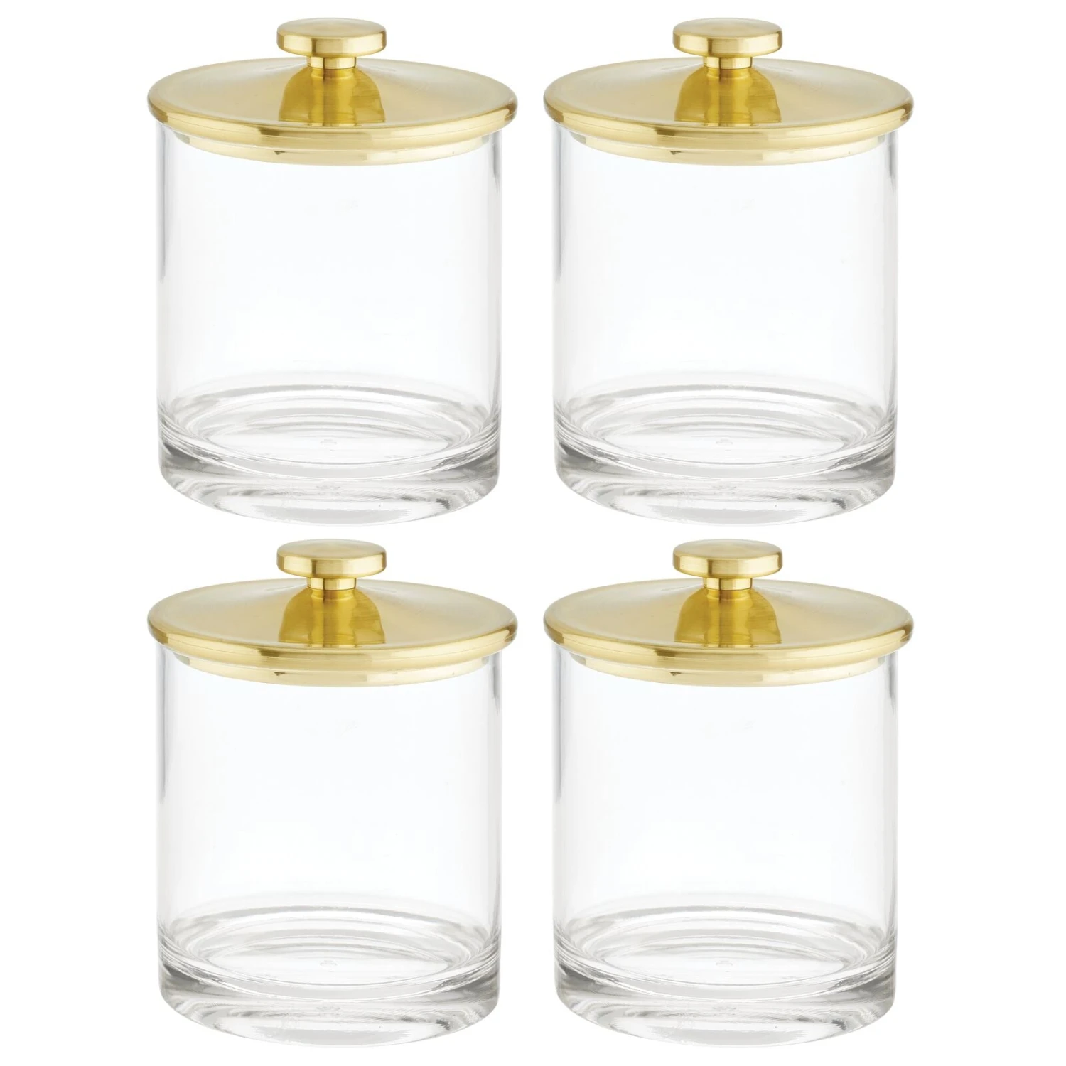 Acrylic Bathroom Canisters Acrylic Bathroom Canisters -mDesign 1600 Square JPG 21504MDBA.MAIN 3