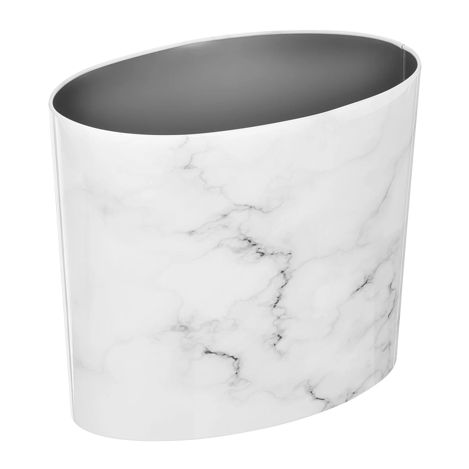 6.9-Liter Stainless Steel Bathroom Trash Can 6.9-Liter Stainless Steel Bathroom Trash Can -mDesign 1600 Square JPG 21547MDBST OL