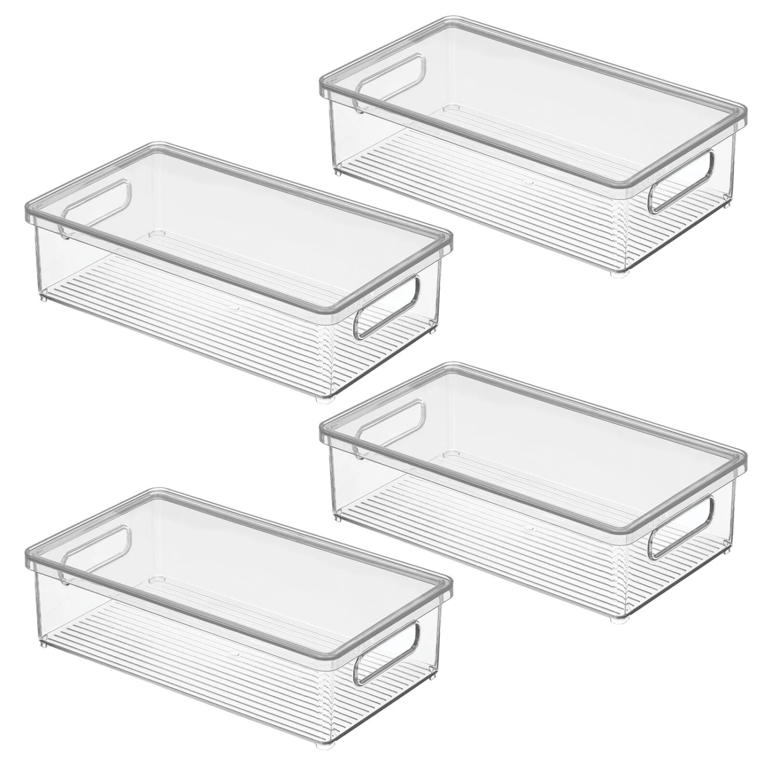 Stackable Kitchen Box with Lid and Handles 15 x 8.5 x 4 Stackable Kitchen Box With Lid And Handles 15 X 8.5 X 4 -mDesign 1600 Square JPG 21569MDK.MAIN 3
