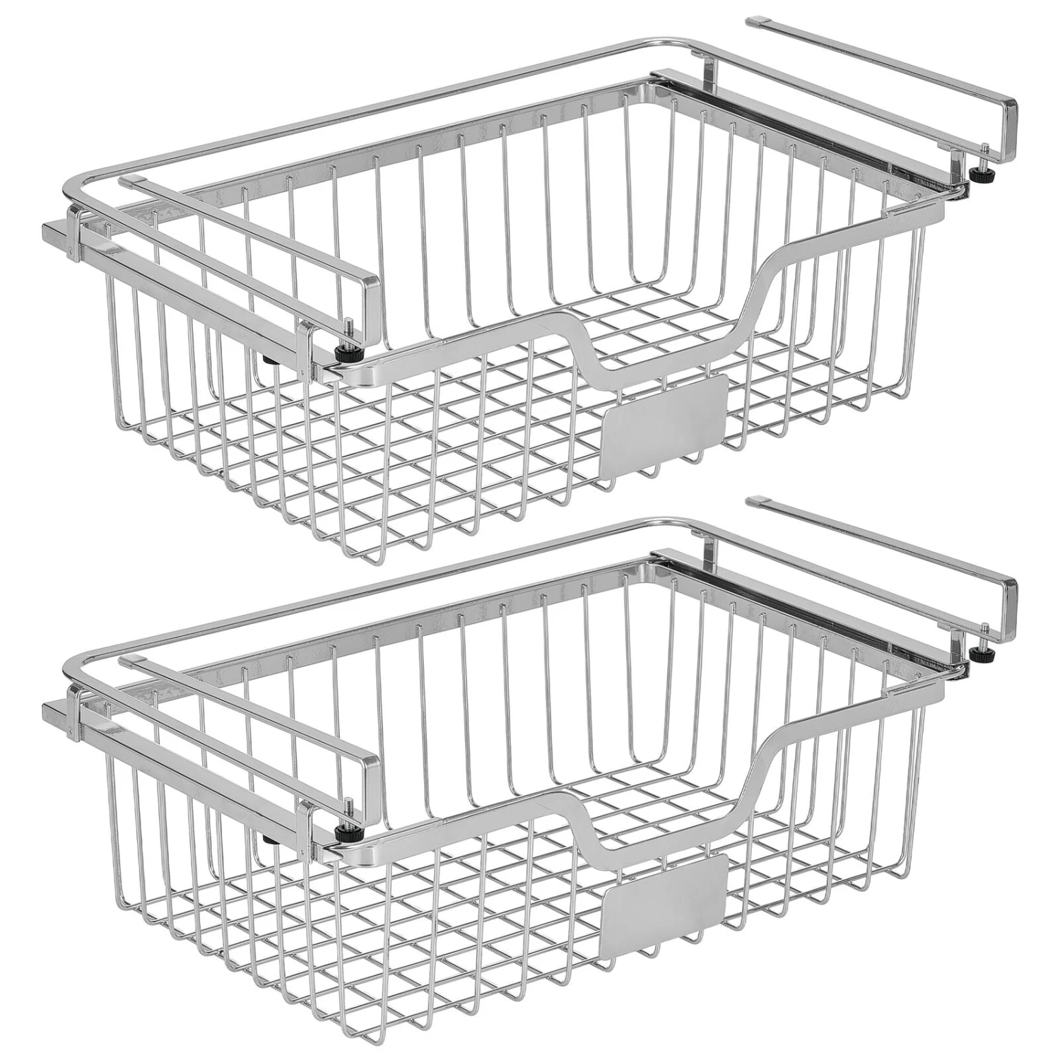 Under Shelf Sliding Basket with Label Plate 11 x 17 x 7 Under Shelf Sliding Basket With Label Plate 11 X 17 X 7 -mDesign 1600 Square JPG 21749MDK.MAIN 3