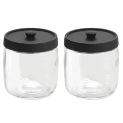 Glass Vanity Canister Set 4 Glass Vanity Canister Set -mDesign 1600 Square JPG 3319MDBA.PT02