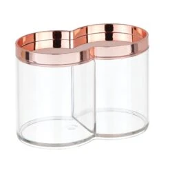 Stackable Divided Vanity Canister 2 Stackable Divided Vanity Canister -mDesign 1600 Square JPG 41549 OLa