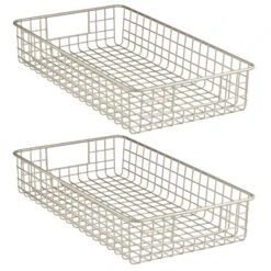 Wire Pantry Basket 16 X 9 X 3 2 Wire Pantry Basket 16 X 9 X 3 -mDesign 1600 Square JPG 4689MDK