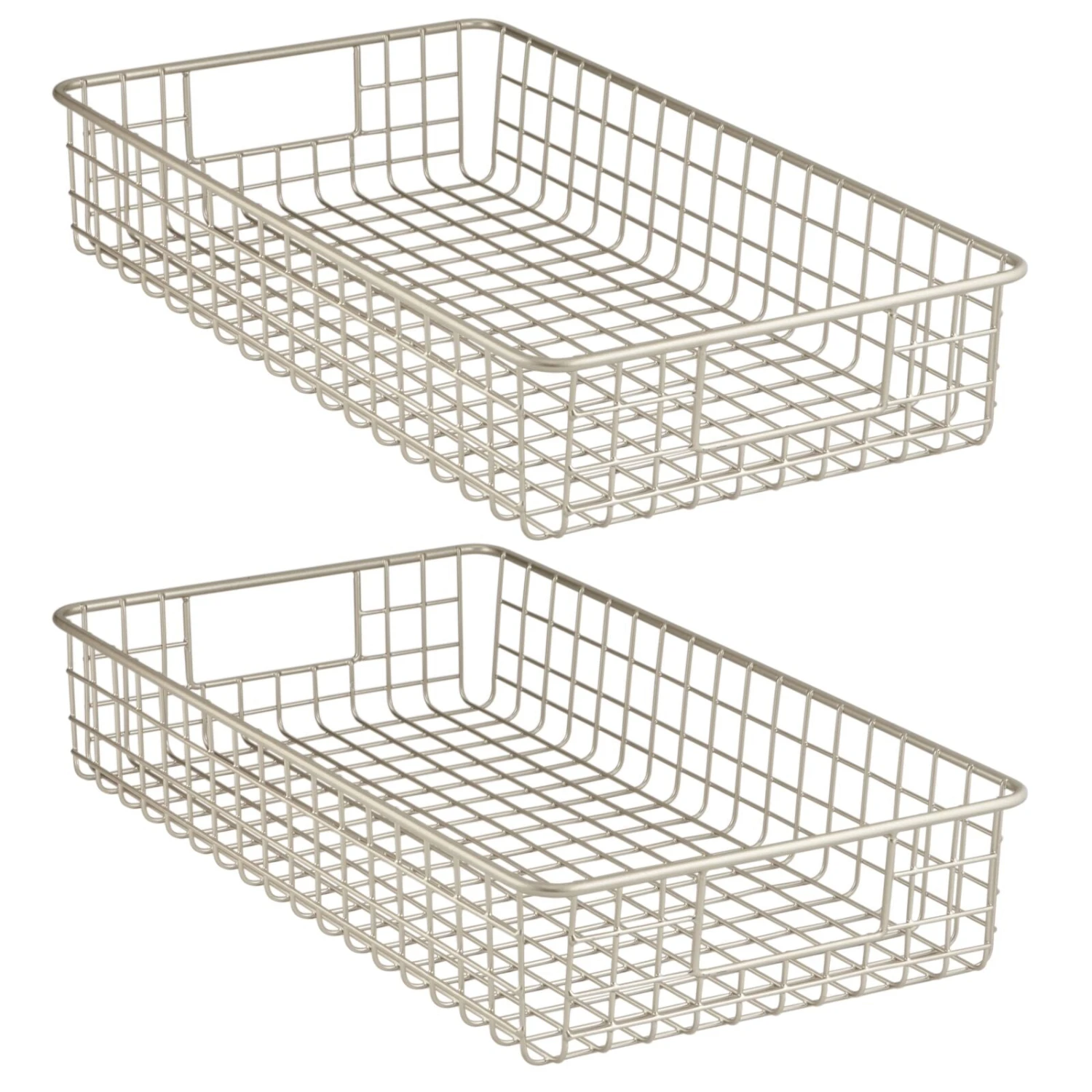 Wire Pantry Basket 16 x 9 x 3 Wire Pantry Basket 16 X 9 X 3 -mDesign 1600 Square JPG 4689MDK