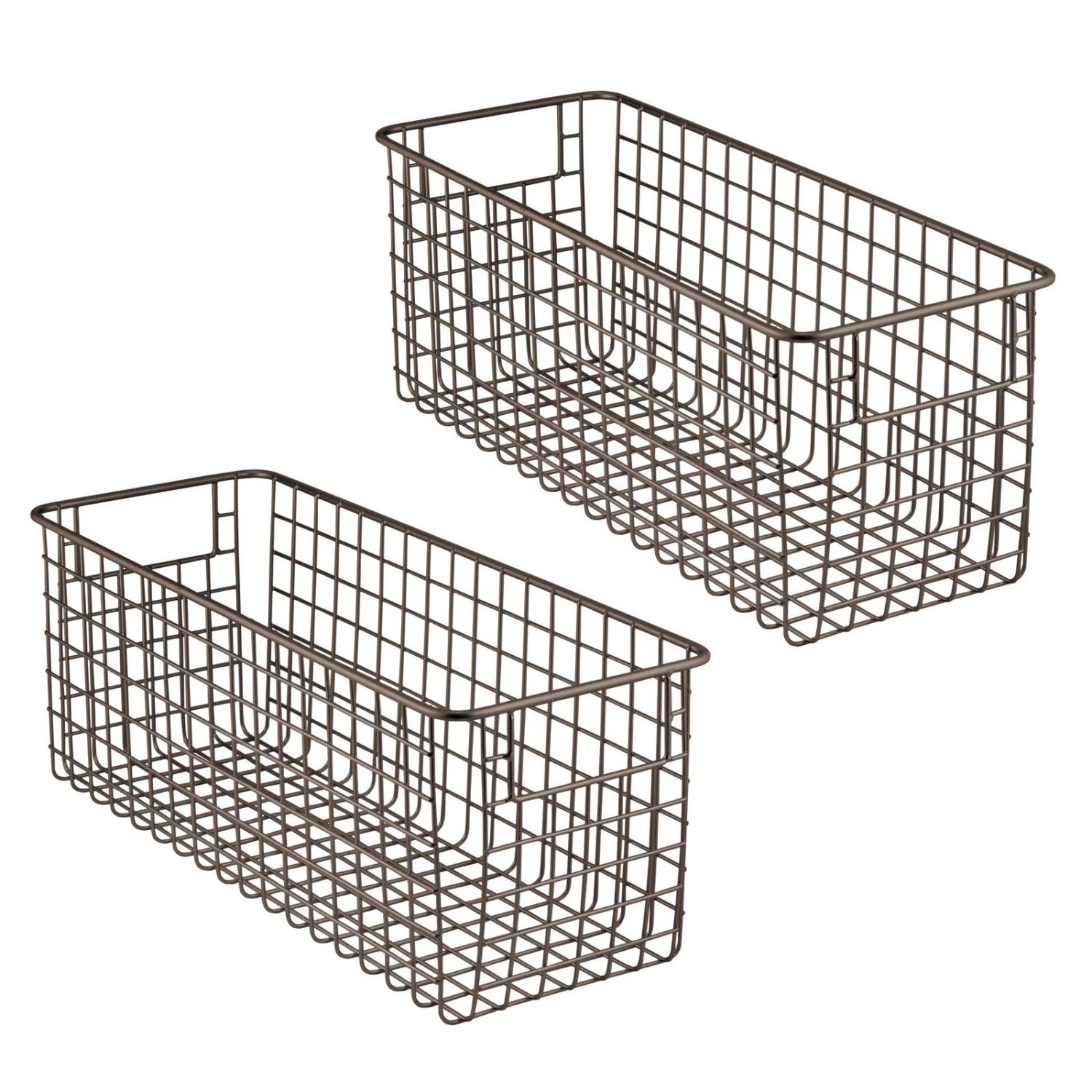 Wire Pantry Basket 16 x 6 x 6 Wire Pantry Basket 16 X 6 X 6 -mDesign 1600 Square JPG 6343MDK 2