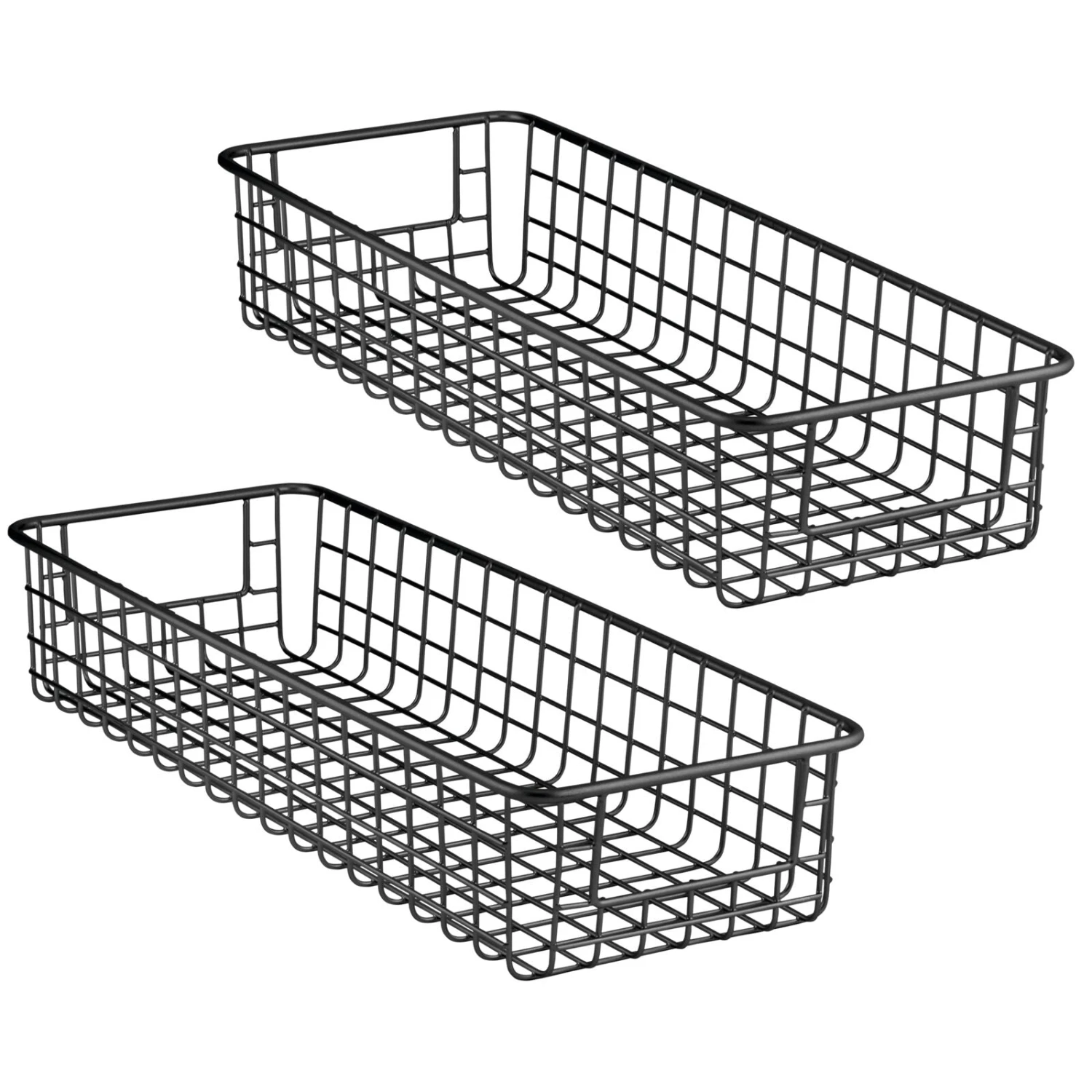 Wire Pantry Basket 16 x 6 x 3 Wire Pantry Basket 16 X 6 X 3 -mDesign 1600 Square JPG 8277MDK.PT01