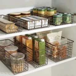 Wire Pantry Basket 16 X 6 X 6 3 Wire Pantry Basket 16 X 6 X 6 -mDesign 1600 Square JPG 90241a