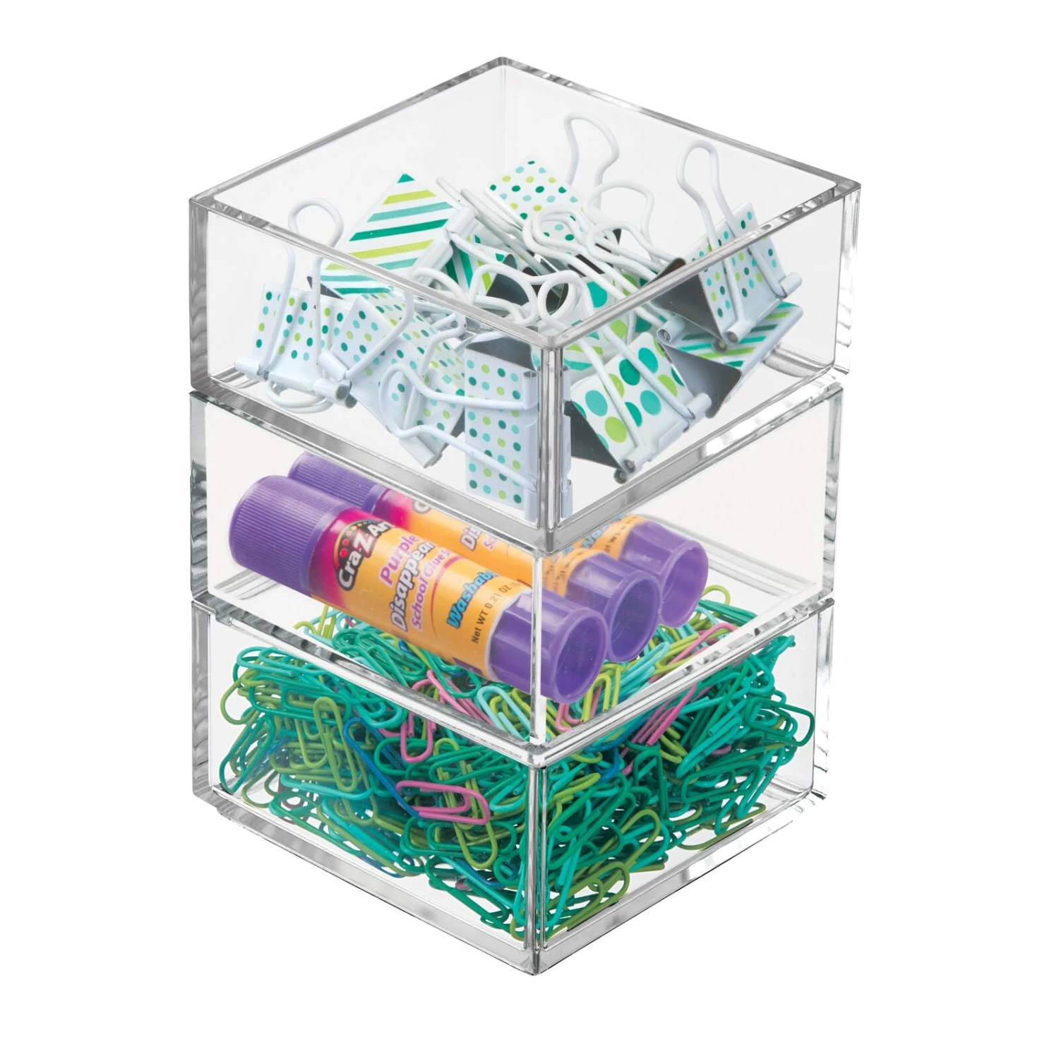 Desk Drawer Organizer 4 x 4 x 2 Desk Drawer Organizer 4 X 4 X 2 -mDesign 1600 Square JPG 9762MDO.PT02