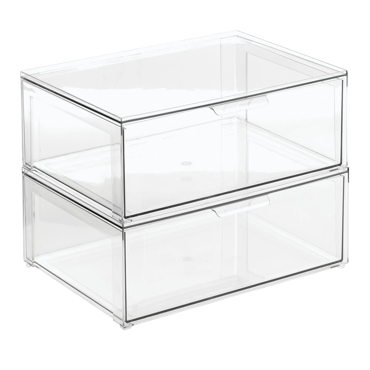 Stackable Closet Storage Drawer 12 x 16 x 6 Stackable Closet Storage Drawer 12 X 16 X 6 -mDesign 1600 Square JPG RFQ 33732 clear Stack1b